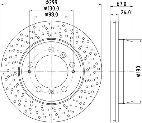 Pagid 54767 - Тормозной диск autosila-amz.com