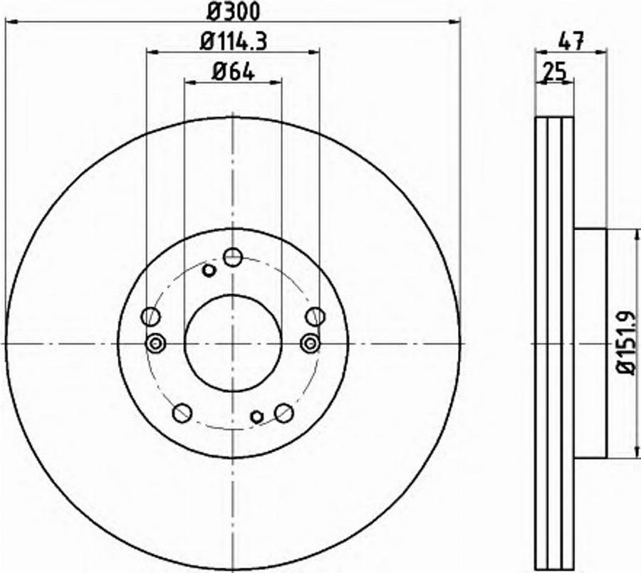 Pagid 54779PRO - Тормозной диск autosila-amz.com