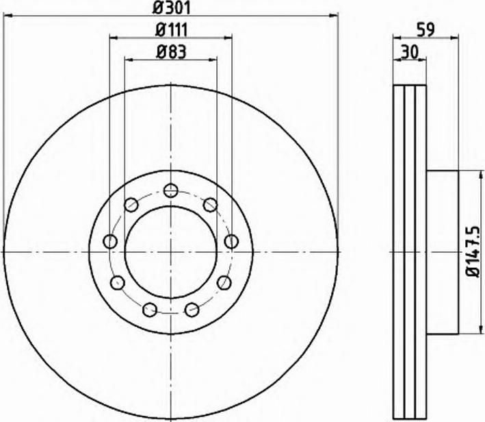 Pagid 54776PRO - Тормозной диск autosila-amz.com