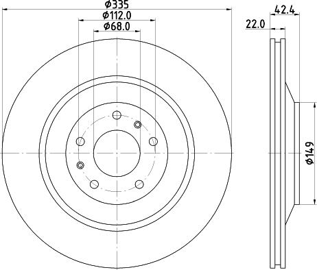 Pagid 54770 - Тормозной диск autosila-amz.com