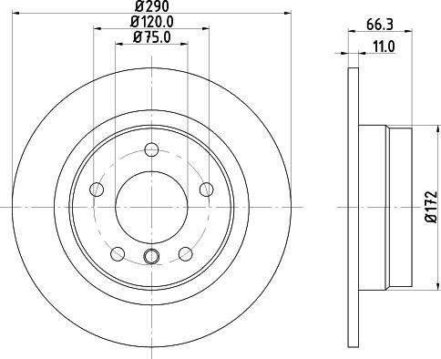 Pagid 55610 - Тормозной диск autosila-amz.com