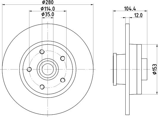Pagid 55689 - Тормозной диск autosila-amz.com