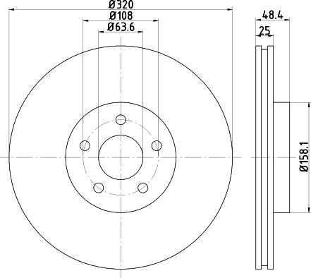Pagid 55622 - Тормозной диск autosila-amz.com