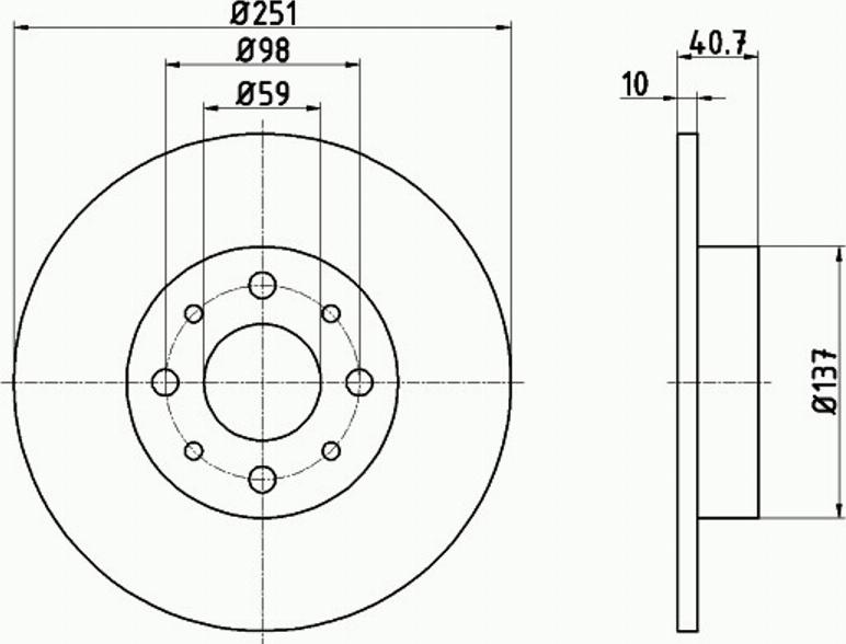 Pagid 55023PRO - Тормозной диск autosila-amz.com