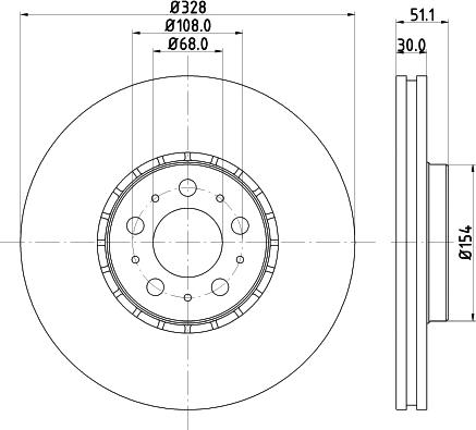 Pagid 55841 - Тормозной диск autosila-amz.com