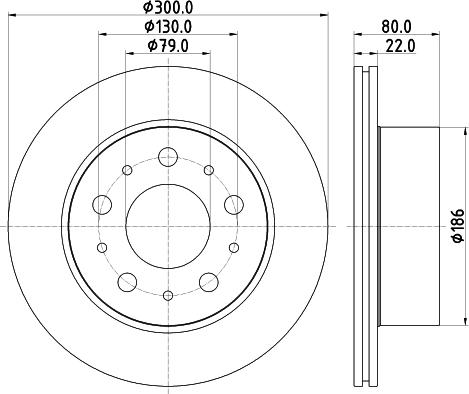 Pagid 55843 - Тормозной диск autosila-amz.com