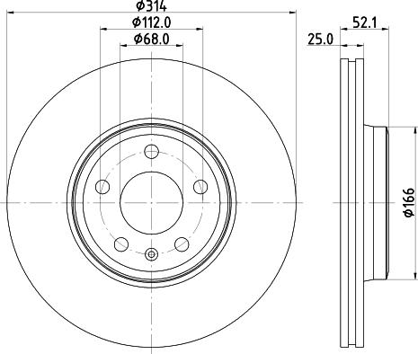 Pagid 55829HC - Тормозной диск autosila-amz.com