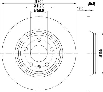 Pagid 55828 - Тормозной диск autosila-amz.com