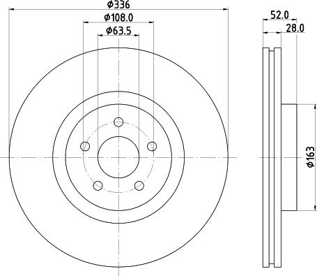 Pagid 55823HC - Тормозной диск autosila-amz.com