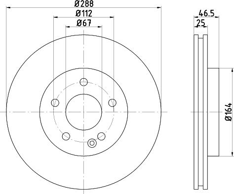 Pagid 55877HC - Тормозной диск autosila-amz.com