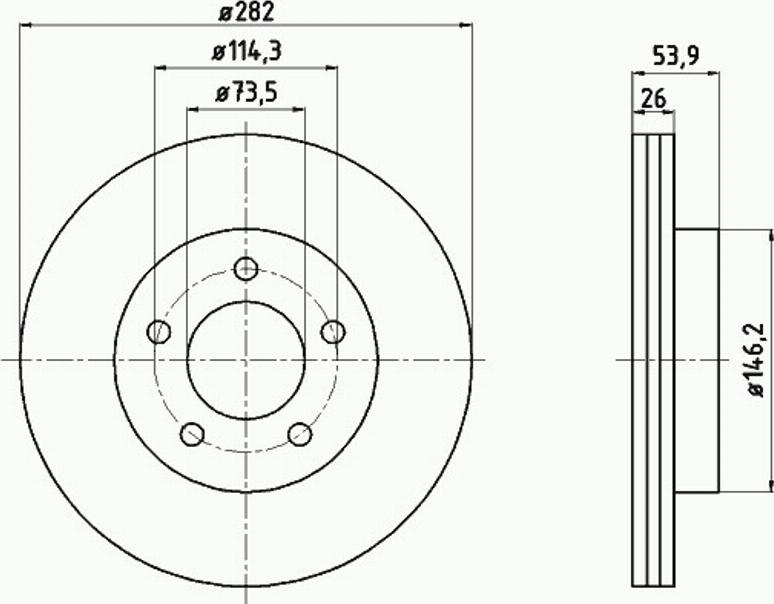 Pagid 55299PRO - Тормозной диск autosila-amz.com