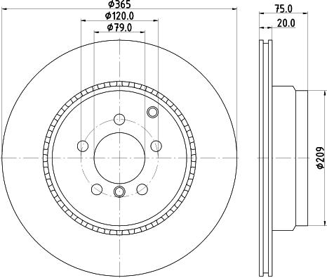 Pagid 55248 - Тормозной диск autosila-amz.com