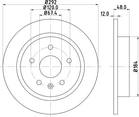 Pagid 55229 - Тормозной диск autosila-amz.com