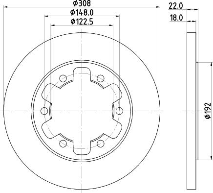 Pagid 55758 - Тормозной диск autosila-amz.com