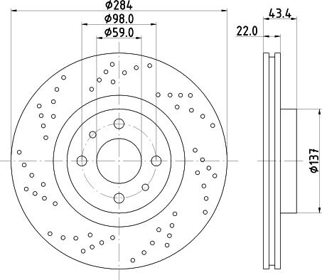 Pagid 56161 - Тормозной диск autosila-amz.com