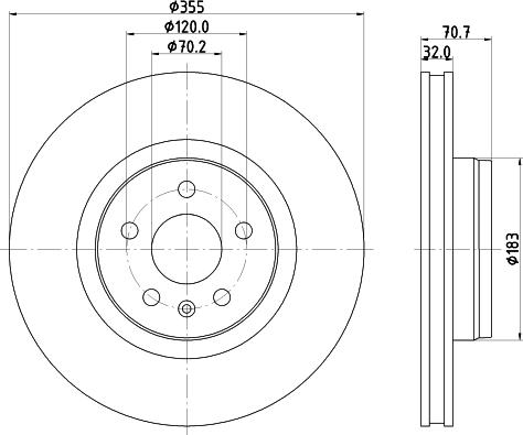 Pagid 56139HC - Тормозной диск autosila-amz.com