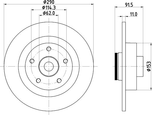 Pagid 56176 - Тормозной диск autosila-amz.com