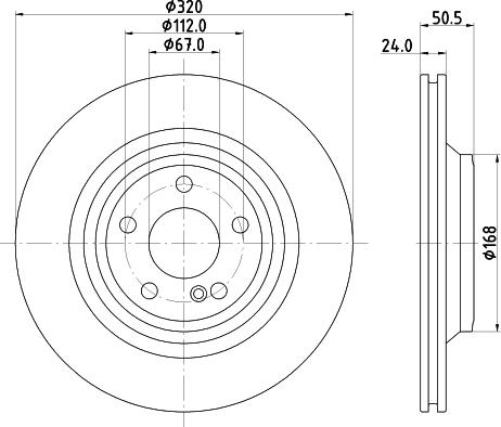 Pagid 56173HC - Тормозной диск autosila-amz.com