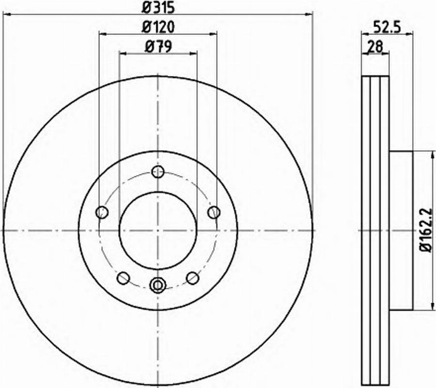 Pagid 50431PRO - Тормозной диск autosila-amz.com