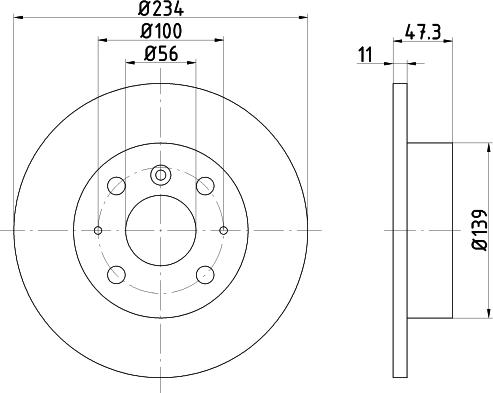 Pagid 50804 - Тормозной диск autosila-amz.com