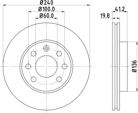Pagid 50363 - Тормозной диск autosila-amz.com