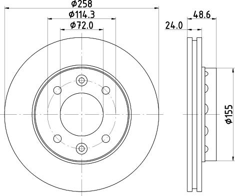 Pagid 50306 - Тормозной диск autosila-amz.com