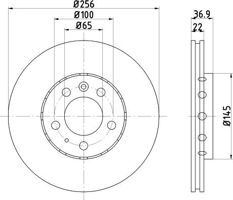 Pagid 50314 - Тормозной диск autosila-amz.com