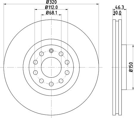 Pagid 50316 - Тормозной диск autosila-amz.com