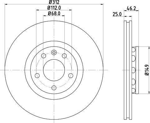 Pagid 50310 - Тормозной диск autosila-amz.com