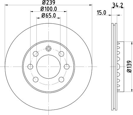 Pagid 50313 - Тормозной диск autosila-amz.com