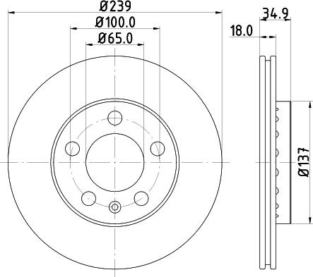 Pagid 50317 - Тормозной диск autosila-amz.com