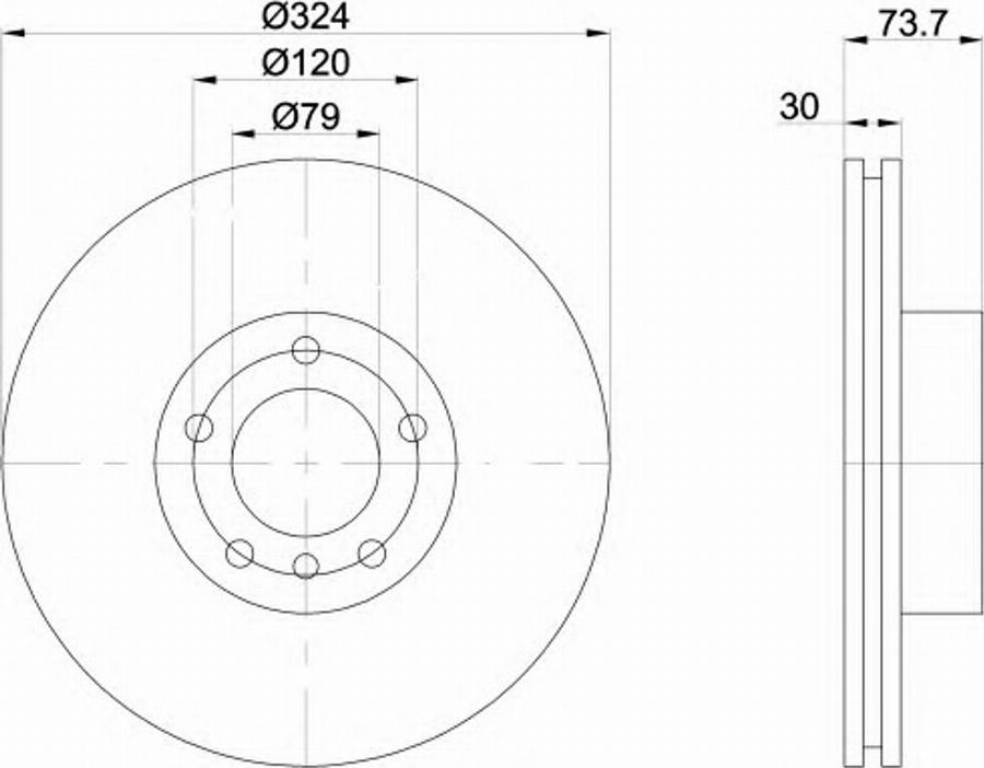 Pagid 50320PRO - Тормозной диск autosila-amz.com