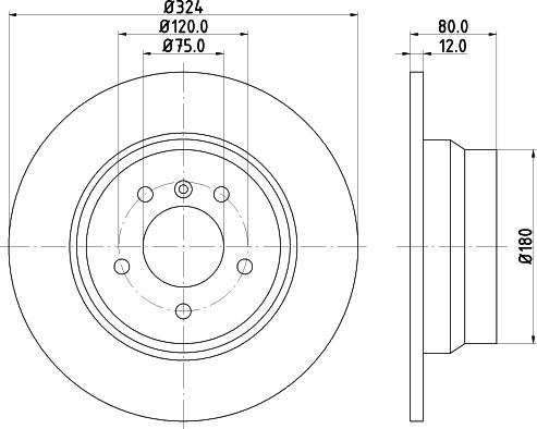 Pagid 50323 - Тормозной диск autosila-amz.com