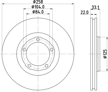 Pagid 50373 - Тормозной диск autosila-amz.com
