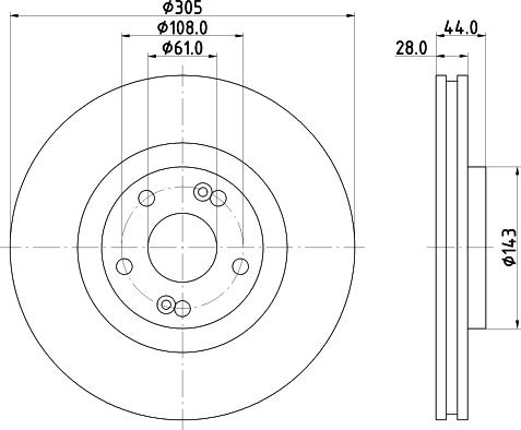 Pagid 50372 - Тормозной диск autosila-amz.com