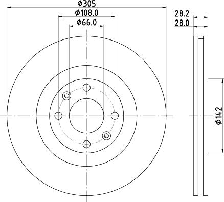Pagid 50258 - Тормозной диск autosila-amz.com