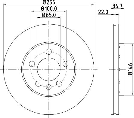 Pagid 53953 - Тормозной диск autosila-amz.com