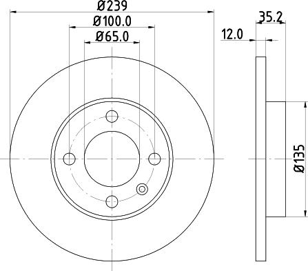 Pagid 53908 - Тормозной диск autosila-amz.com