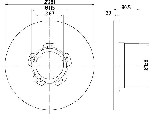 Pagid 53907 - Тормозной диск autosila-amz.com