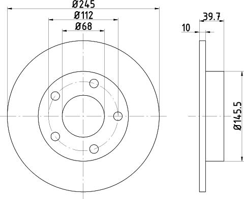 Pagid 53917 - Тормозной диск autosila-amz.com