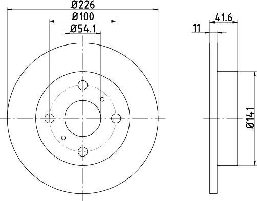 Pagid 53612 - Тормозной диск autosila-amz.com