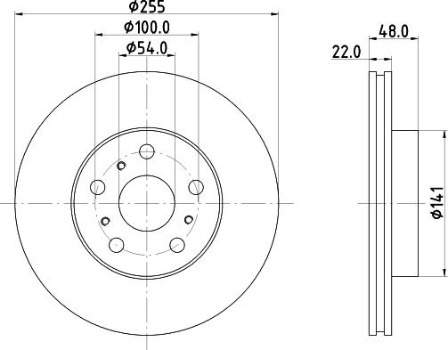 Pagid 53623 - Тормозной диск autosila-amz.com