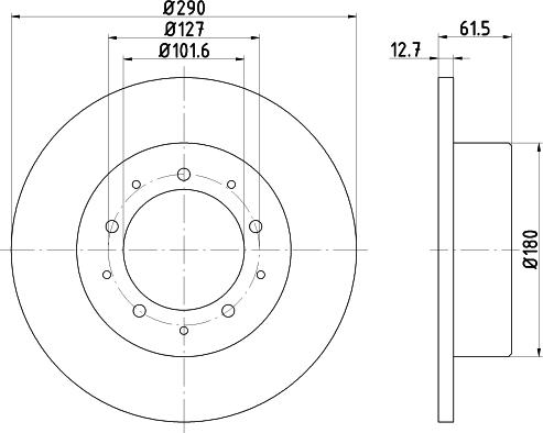 Pagid 52902 - Тормозной диск autosila-amz.com
