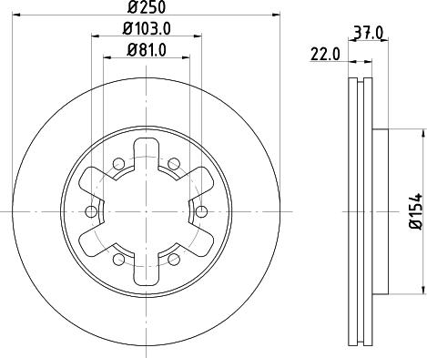 Pagid 52907 - Тормозной диск autosila-amz.com