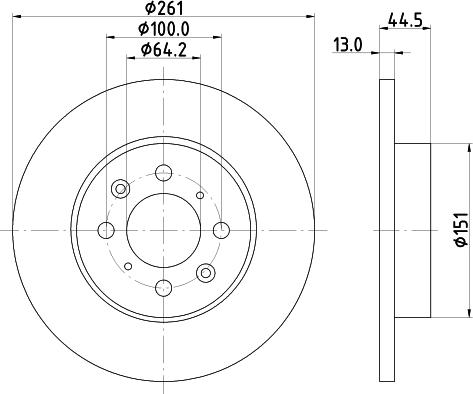 Pagid 52923 - Тормозной диск autosila-amz.com
