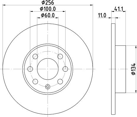 Pagid 52434 - Тормозной диск autosila-amz.com