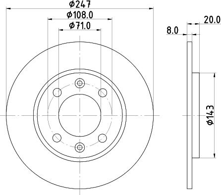 Pagid 52509 - Тормозной диск autosila-amz.com