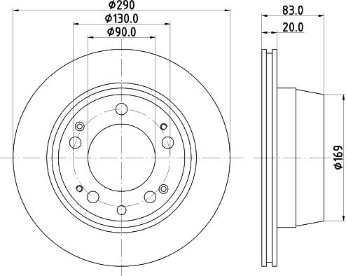 Pagid 52604 - Тормозной диск autosila-amz.com