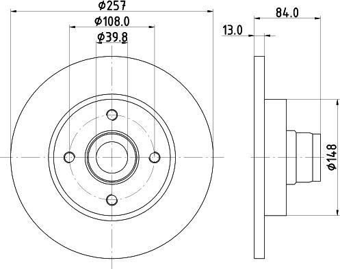 Pagid 52601 - Тормозной диск autosila-amz.com