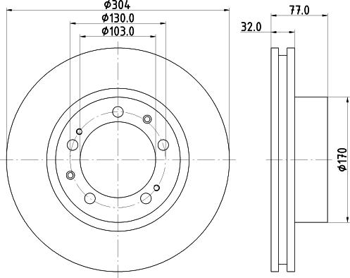 Pagid 52615 - Тормозной диск autosila-amz.com